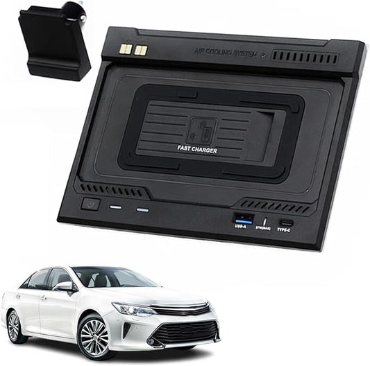Car Wireless Charger for Toyota Camry 2018-2023, Easy-to-Install Fast Charger, 15W Fast Phone Charging Pad for Mobile Phones That Support Wireless Charging