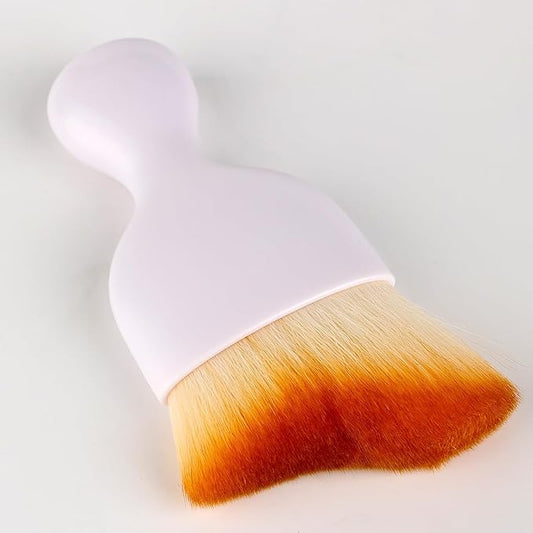 Car Detailing Brush, Soft Bristle Cleaning Brush, Scratch-Free Auto Duster Tool for Dashboard, Air Vents, Leather & Interior Cleaning (White&Brown)