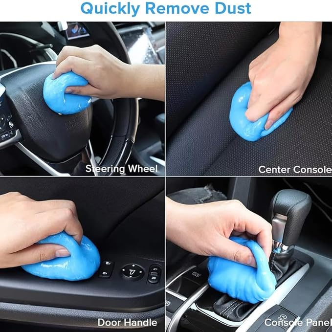 Car Cleaning Gel Compatible with Honda Insight, 200g Detailing Putty for Auto Vents, Dashboard, Cup Holders - Reusable Multifunctional Dust Remover,200g*2