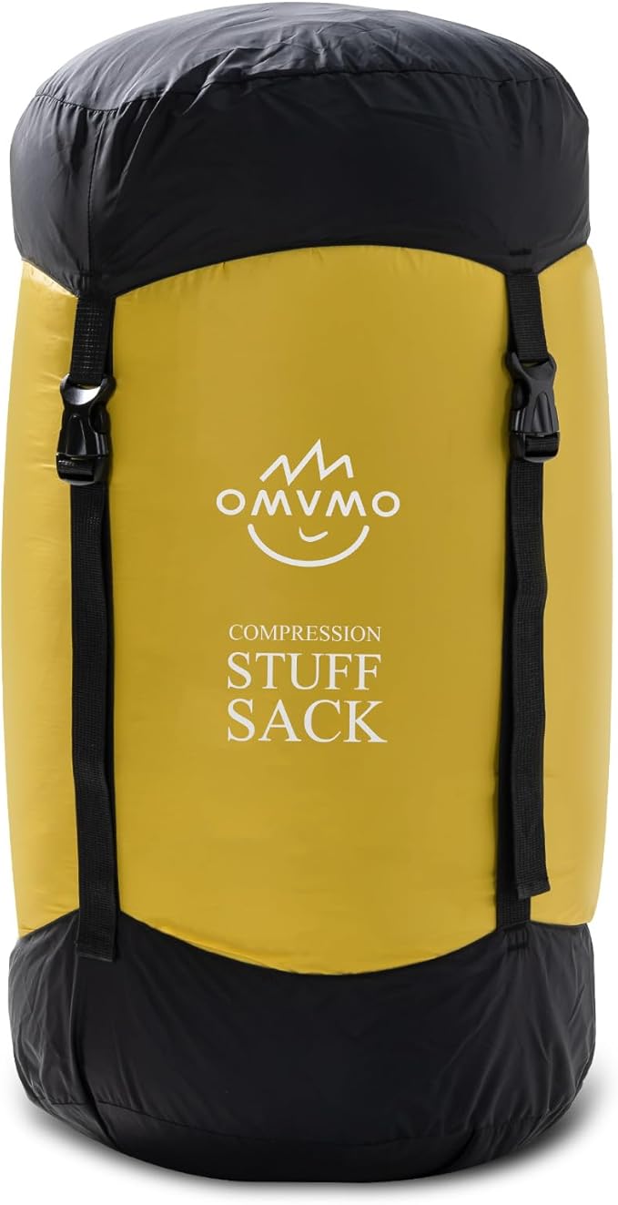 Compression Sack, 12L/19L/32L/46L/53L Water-Resistant Sleeping Bag Stuff Sack,Anti-Tear Ultra Light 400T 20D Nylon Storage Bag,Space Saving Gear for Camping Hiking Travel 1Pcs