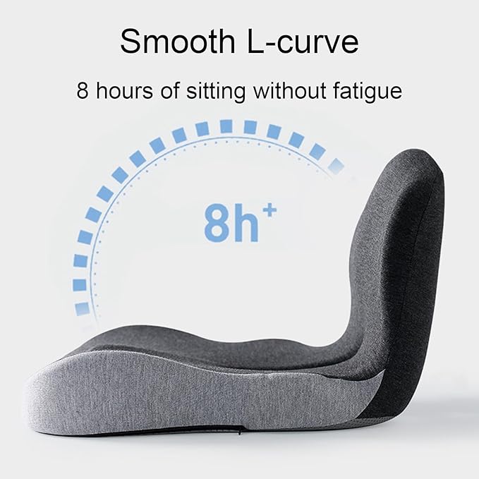 Car Seat Cushion for Long Driving, Ergonomic Memory Foam Seat Cushion, Car Seat Cushion for Back Pain and Lumbar Support Non Slip and Easy Clean for Driving Gaming Chair and Travel A Green