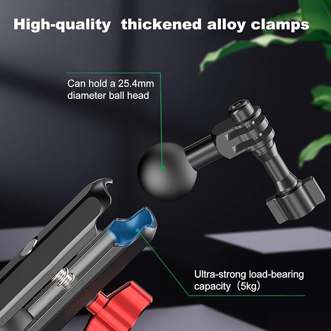 Clamp Mount for Action Camera, Super Camera Clamp Mount