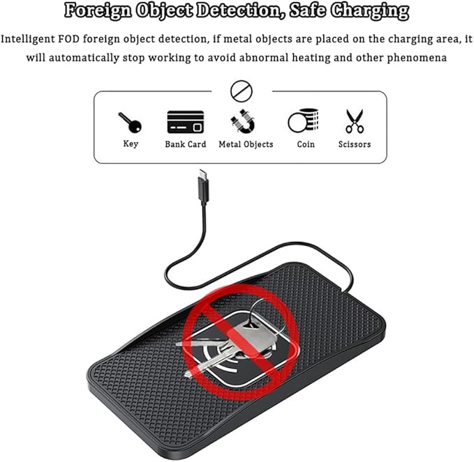 Wireless Car Charger Pad for Kia K5 2021-2026, Type-C/USB 20W Car Wireless Charger Non-Slip Phone Charging Pad Car Accessories,B 30cm Cable USB Plug