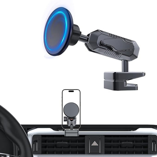 5th Gen Toyota 4Runner Phone Mount Holder, Dash Metal Magnetic Phone Holder for 4Runner 2024 2023 2022 2021 2020-2010, Toyota 4Runner Accessories for iPhone and MagSafe Cases