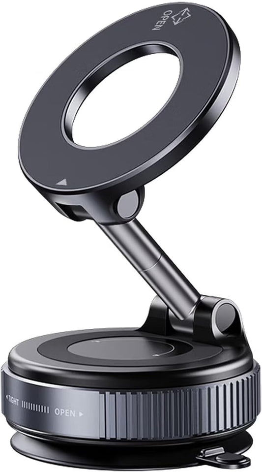 Car Phone Holder for Magsafe 360° Adjustable Car Phone Mount [78+LBS Strongest Suction & 2400gf Magnetic] Phone Holders for All Car for iPhone 17 Pro Max 16 15 14 13 12 Air Plus (Black)