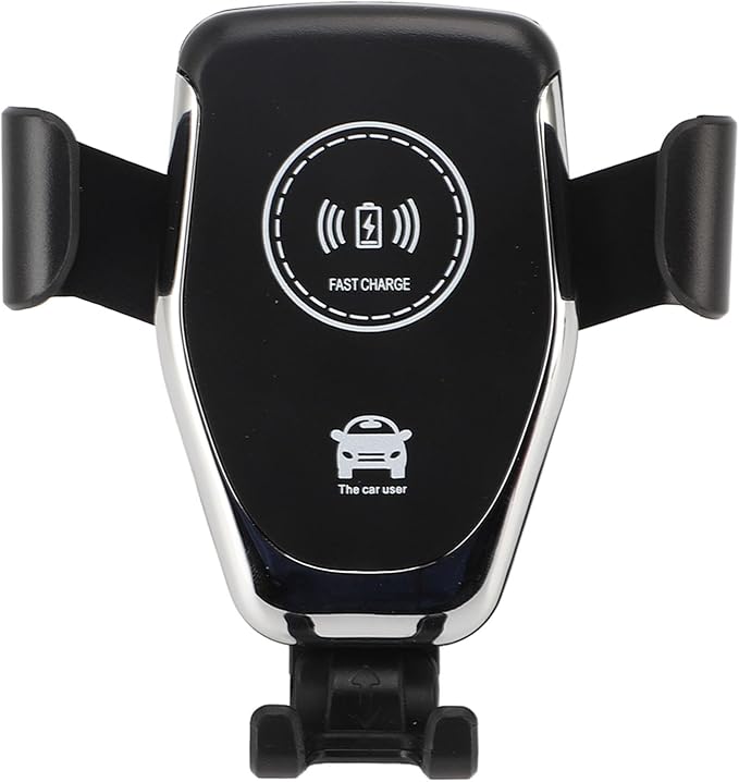 SUNGOOYUE 15W Car Wireless Charger Stand 360 Degree Rotatable Phone Holder for Car Vent D01 Black