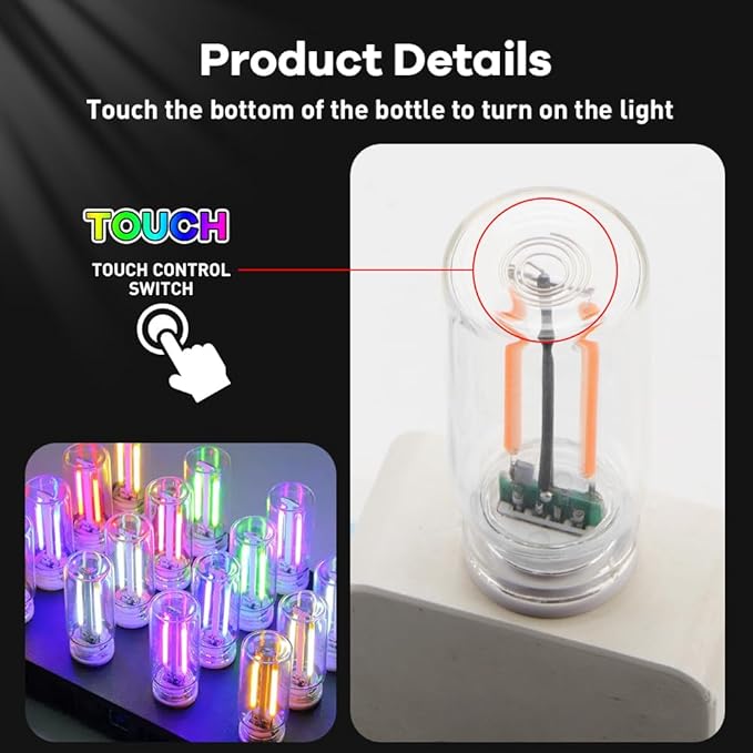 2Pcs Car USB Night Light, Touch Adjustment LED Ambient Lighting Plug in USB Automotive Night Lamps, Mini LED Bulb for Car, Camping, Holiday, Decoration, Bedroom, Party(Pink)