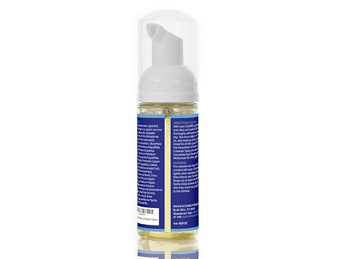 Gentle Tea Tree Oil Foaming Face Wash and Eyelid Cleanser - 1.7oz - Formulated with Aloe Vera to Soothe and Refresh Eyelids (Packaging May Vary)