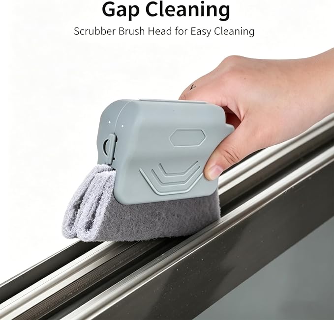 2026 New Magic Window Track Cleaner, Window Groove Cleaning Brush Tools Set, for Cleaning Tile Grout, Louver Blades, Car Air Conditioning Vents, and Narrow Gaps (3pcs Mix)
