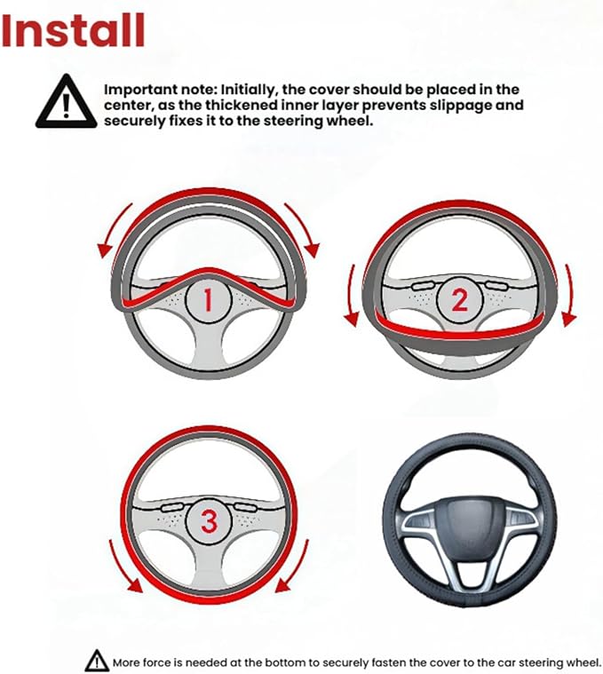 Size 16-20 Inch Ice Silk Ventilation Multi-Style Comfy Grip Steering Wheel Cover for Truck, Bus, Big Rig Trucker,SUV， Anti-Slip Design 16-20 Inch (White, 19)