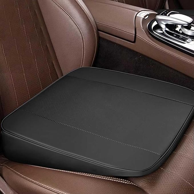 Memory Foam Car Seat Cushion for BMW X5 G05 2018-2023, Wedge Booster Lumbar Support Pad for Drivers Office with Non-Slip Base,Brown-8cm