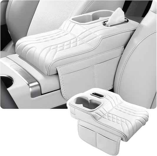 Car Armrest Cover for BMW M440i 2020 2021 2022 2023 2024 2025 2026, Center Console Cover Mat Armrest Seat Box Cover Cushion Console Pad Interior Accessories,E