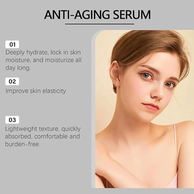 Facial Serum with Glycerin And Peptides - Formula to Help Improve Skin Elasticity - 30ml
