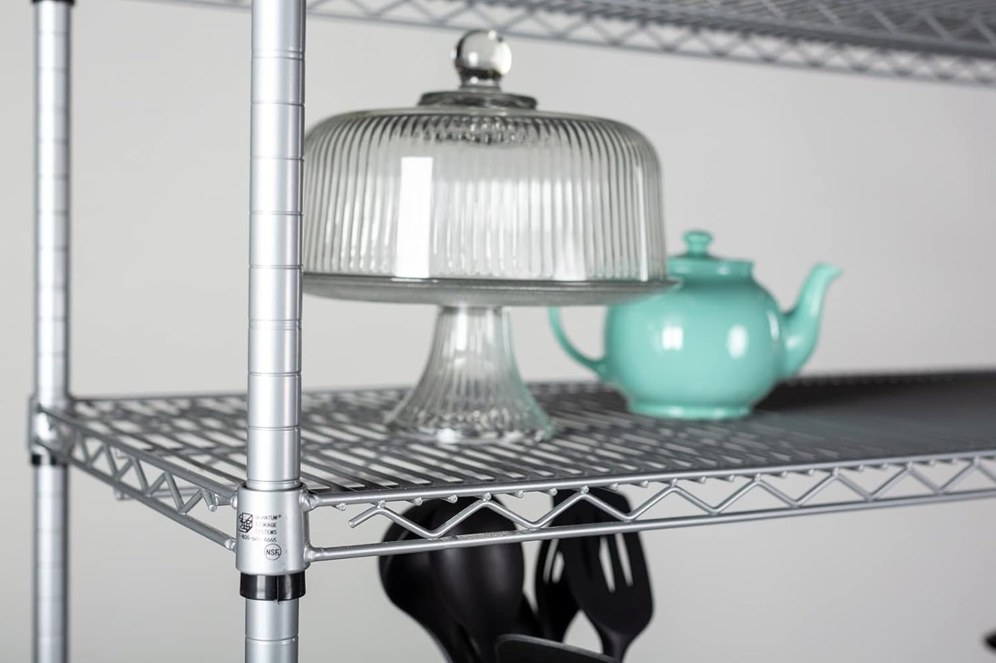 Omega 14" Deep x 60" Wide x 96" High 3 Tier Gray Starter Shelving Unit