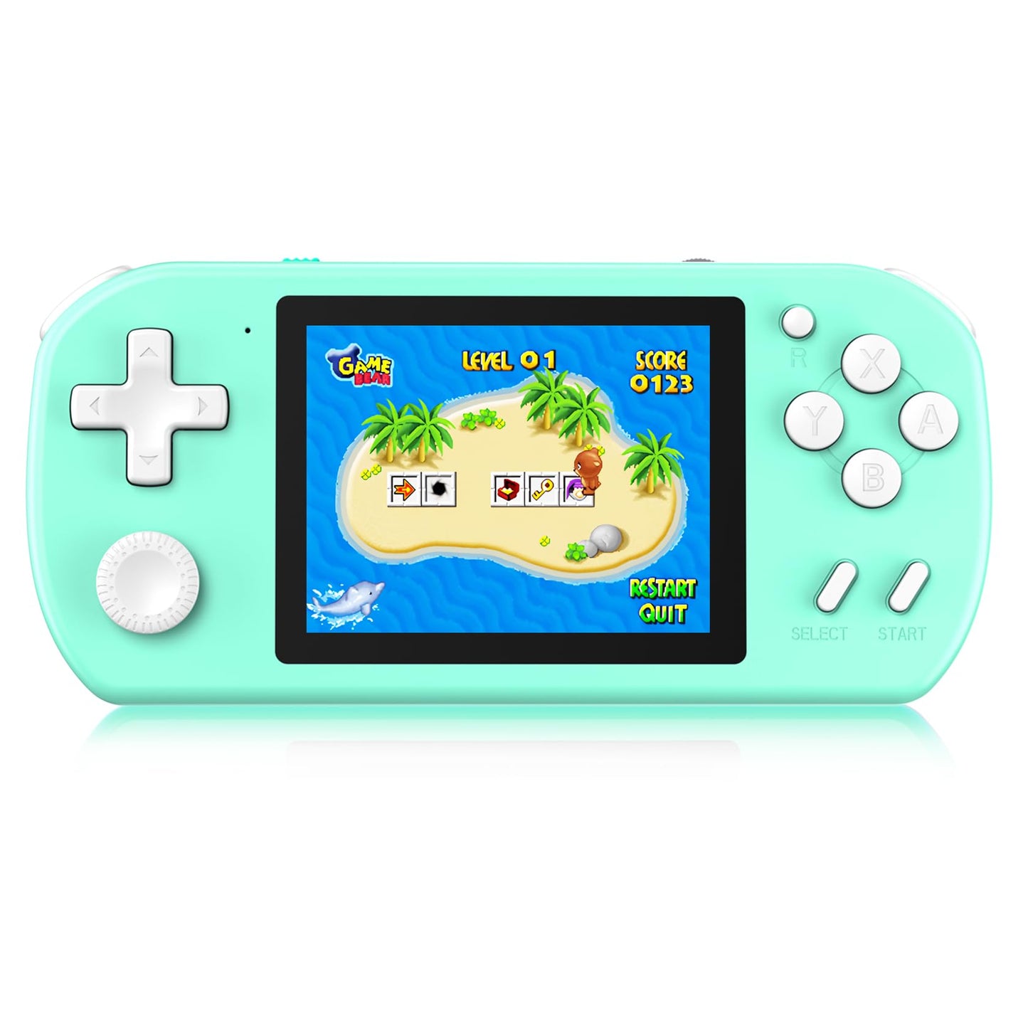 Handheld Games for Kids Preloaded 218 Retro Video Games, Portable Gaming System with 3.0" Screen Rechargeable Battery, Mini Arcade Electronic Toy Birthday Gifts for Boys Girls (Blue)