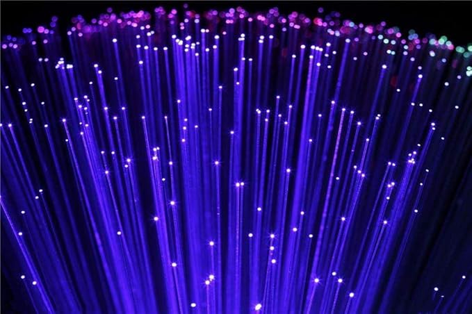 AKEPO PMMA END Glow Fiber Optic Light Cable 100pcs Ф0.03in(0.75mm) 6.5ft/2m for LED Star Ceiling Sky Light Kit and Fibre Optical Lighting Decoration (Without Light Source)