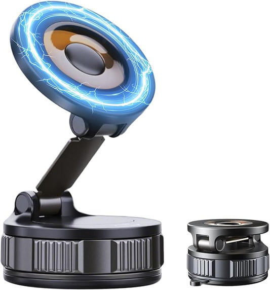 2026 Upgraded Vacuum Magnetic Car Phone Holder, 360° Adjustable Vacuum Ultra Suction Vacuum Car Phone Mount Phone Holders for Your Car/Gym/Mirror for iPhone 16 Pro Max 15 14 13 12 Plus