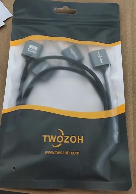 Twozoh Flexible & Slim HDMI Cable 1.6FT 2 Pack, Ultra Thin HDMI Cord Supports