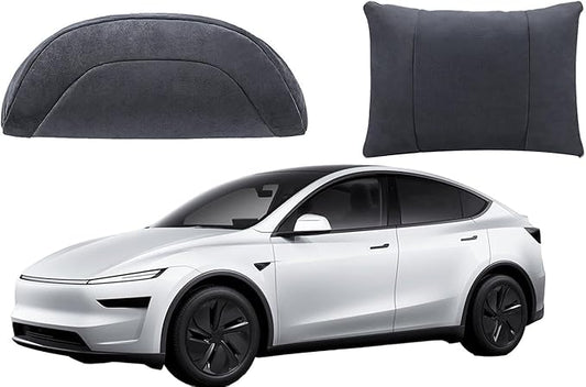 2025 Car Headrest & Lumbar Support Cushion Car Seat Cushion with Neck Pillow & Lumbar Support Kit Ergonomic Seat Headrest and Backseat Universal Fit Headrest Car Pillow for Driving Seat Office