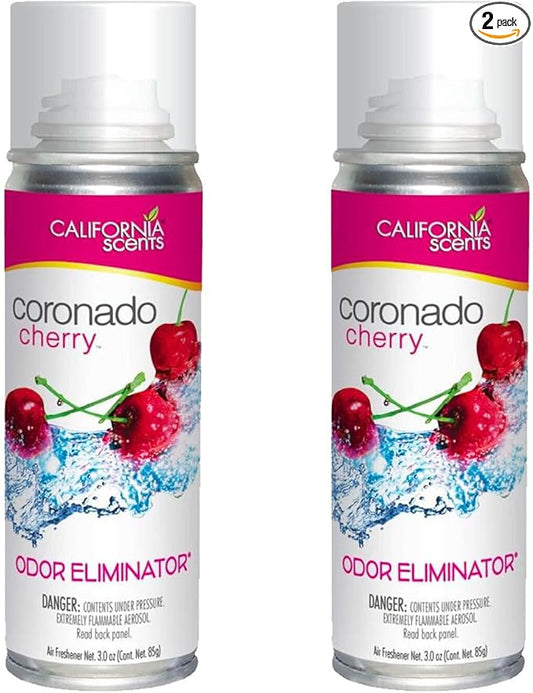 California Scents Car Fogger and Odor Eliminator (2 Packs, Coronado Cherry)