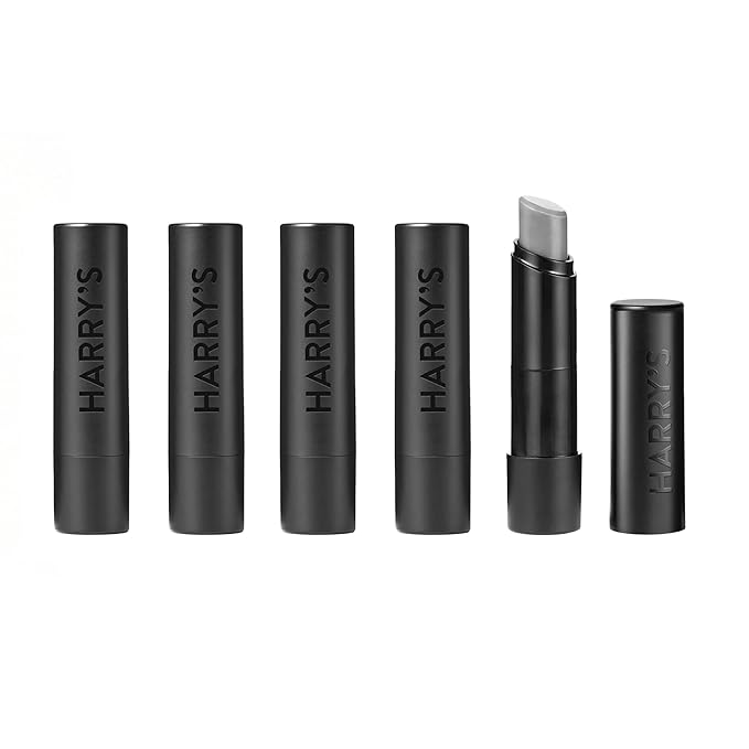 Harry's Black Lip Balm for Men - (5 Pack) Hydrating Men's Lip Balm with Natural Finish - Korean Skincare Technology with Meadowfoam Oil