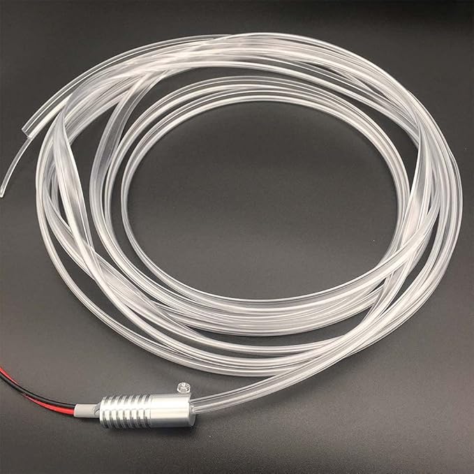 2mm 5meters Car Home LED Ambient Plastic Optic Fiber Light Source Kit Tool Free (5V USB,Pink)