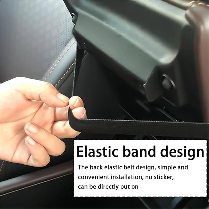 Car Center Console Cushion Pad for Hyundai Elantra 2017-2020, Leather Armrest Box Pad Armrest Cover Arm Rest Cover Pad with 2 Storage Bags Waterproof for Most Vehicles Vehicles SUVs, D/Grey