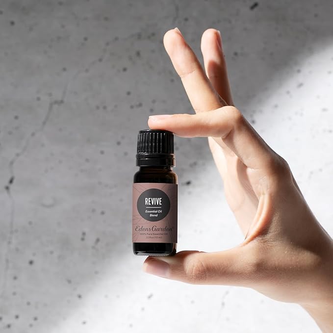 Edens Garden Revive Essential Oil Blend- 100% Pure Therapeutic Grade, Undiluted Aromatherapy Blend for Calm, Relaxation & Stress – Ideal for Uplifting Self-Care, Diffusers & Home, 10 ml (.33 fl oz)