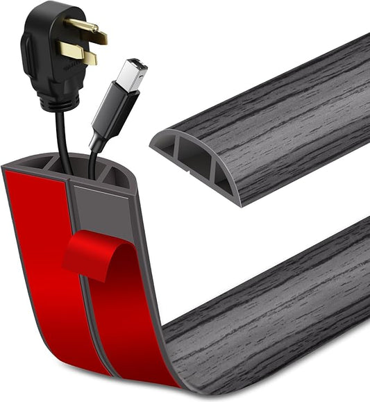 Floor Cord Cover Self Adhesive Cord Hider Floor Extension Cord Covers