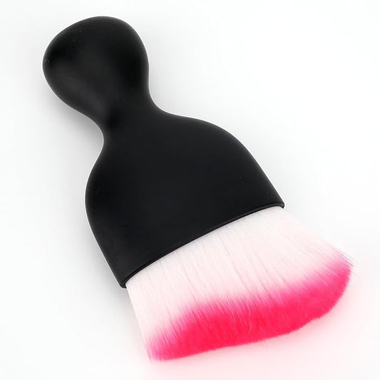 Car Detailing Brush, Soft Bristle Cleaning Brush, Scratch-Free Auto Duster Tool for Dashboard, Air Vents, Leather & Interior Cleaning (Black&Rose)