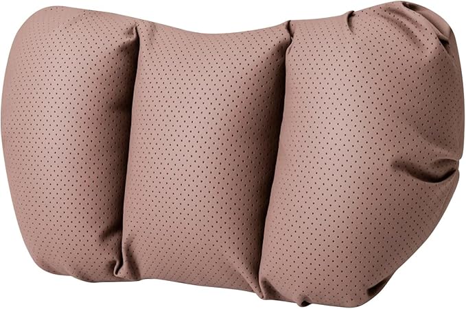 Car Neck Pillow & Lumbar Support for Porsche Panamera 971 Sport Turismo 2017-2020 Ergonomic Breathable Mesh Auto Seat Back Cushion Headrest,Brown-Neck Pillow