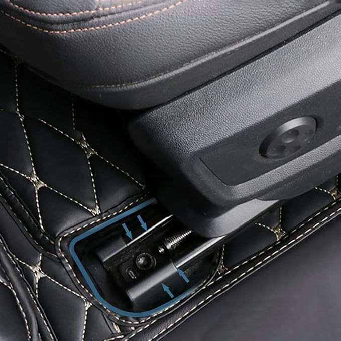 Custom Car Floor Mats Fit for 99% Sedan SUV Sports Car Full Coverage Pads Leather Floor Liners Mat Women Men (Light Brown)