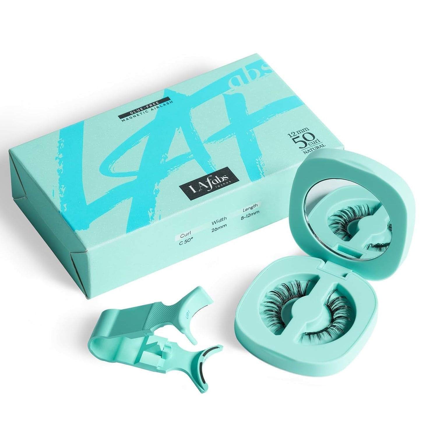 Magnetic Eyelashes, Natural Series Magnetic lashes with applicator, Reusable Glue-free False Eyelashes, Waterproof, Lightweight Wispy lashes, Suit for Natural Makeup