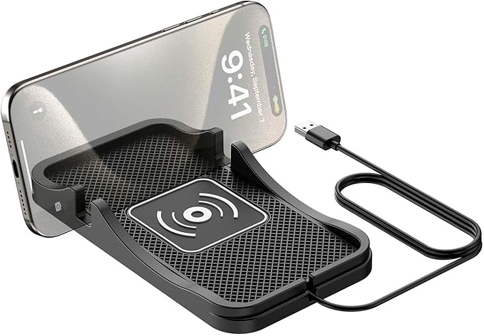 Wireless Car Charger for Kia K4 2025, Charging Station 2-in-1, Wireless Charging Stand Phone, Magnetic Wireless Charger,1M-USB