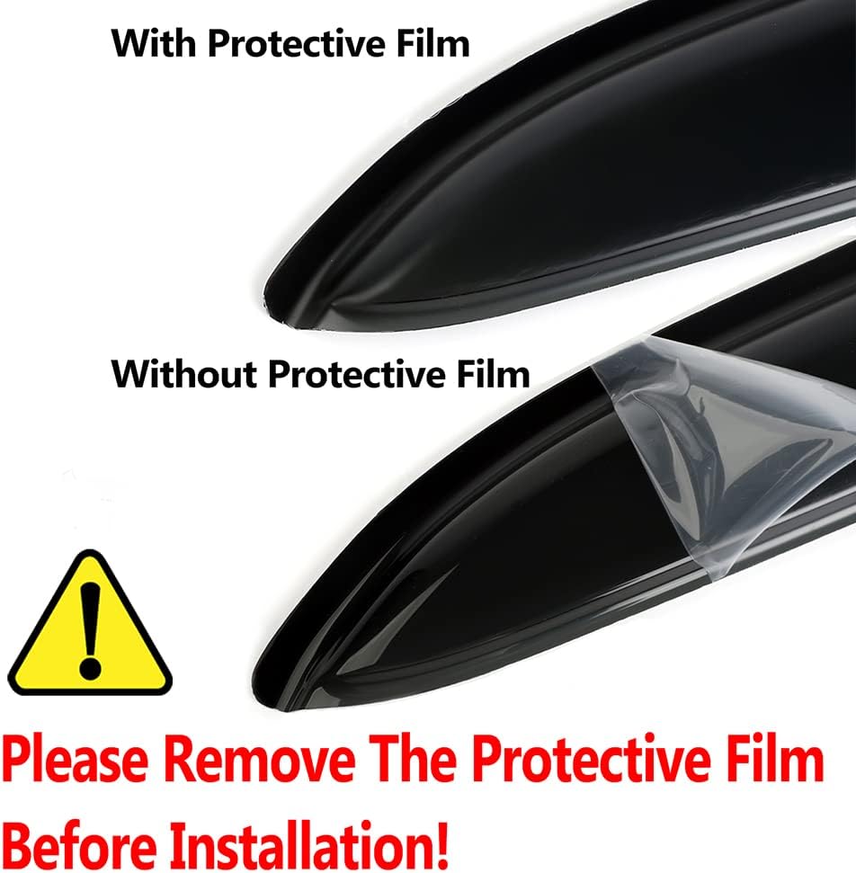 94134 Side Window Wind Deflector,4pcs Outside Mount Style Sun Rain Guards Set,Nice Window Visors fit for 2005-2015 Nissan Armada