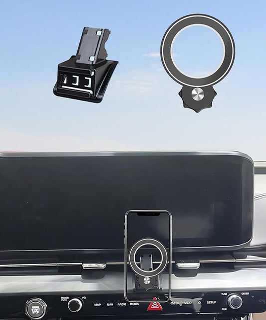 Car Phone Holder for Kia Carnival 2022 2023 Accessories Compatible with MagSafe Hands-Free 360 Degree Rotation Adjustable Cell Phone Mount Does Not Affect Air Vent