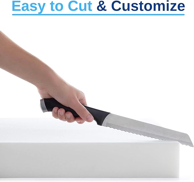 FoamRush 6-Inch Truck (32" x 29") High Density Foam RV Mattress Replacement, Medium Firm, Pressure Relief, Travel Camper Trailer Truck, Made in USA, CertiPUR-US Certified, Cover Not Included