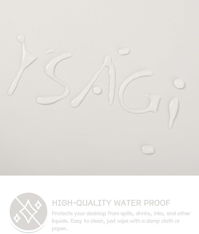 YSAGi Non-Slip Leather Desk Pad, Waterproof Laptop Computer Desk Keyboard Mat