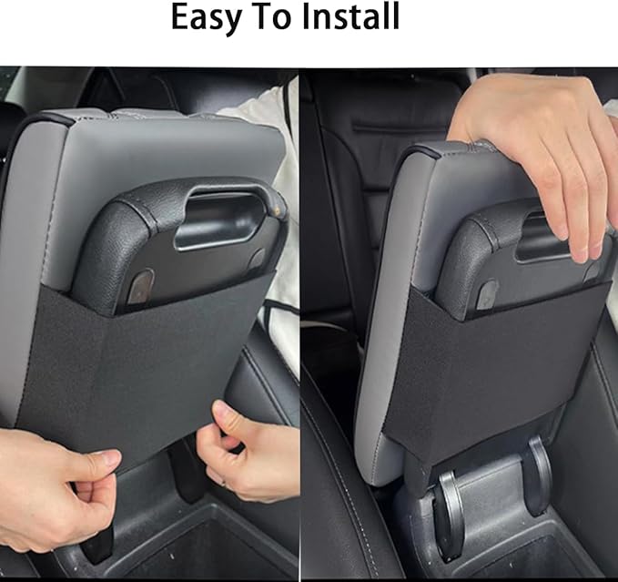 Car Armrest Pad for Porsche Macan 2014 2015 2016 2017 2018 2019 2020 2021 2022 2023 2024 Memory Cotton Armrest Box Pad Center Console Scratch Pad Box Cushion Protector,Red