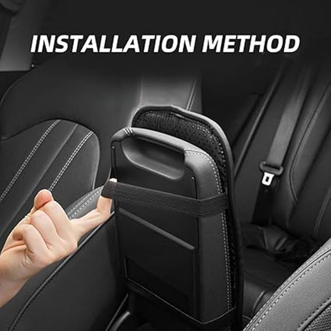 Car Armrest Pad for BMW M4 Competition Convertible Coupe F83 F82 G82, Waterproof Center Console Cushion Pad Cover Armrest Storage Box Mat Protection Interior Accessories,A-Grey