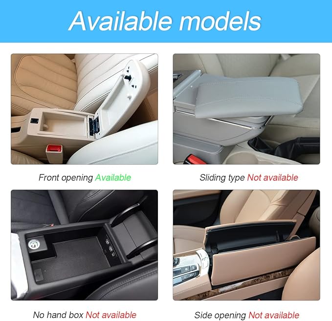 Furry Auto Center Console Cover Pad, 11.8"x7.8" Soft Sheepskin Wool Armrest Cushion, Fluffy Vehicle Armrest Seat Box Protector, Car Interior Accessories for Women Men (Deep Blue)