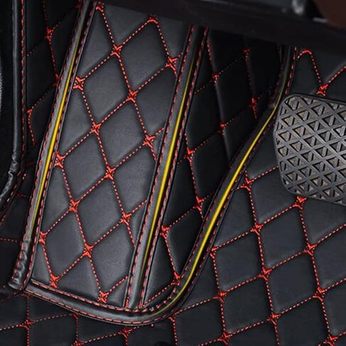 Custom Making Car Floor Mats Compatible with Audi BMW Mercedes-Benz Toyota Lexus Honda Infiniti Nissan Hyundai Kia All Models 2005-2026 (Black Beige and Purple)