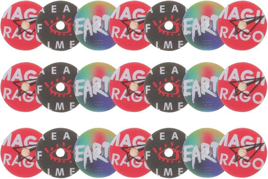 48 Pcs Record Air Freshener Refills: 1.38" Vinyl Scented Pads for Car Vent Clips - Disco Retro Fragrance Discs