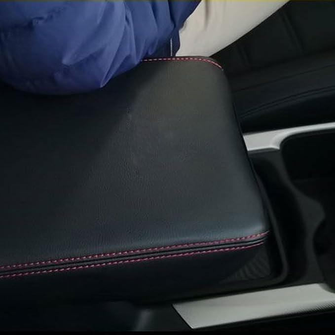 Compatible with Center Console Armrest Cover for Honda Accord 2013 2014 2015 2016 2017 Leather Arm Rest Storage Box Lids Cushion Protector Pad