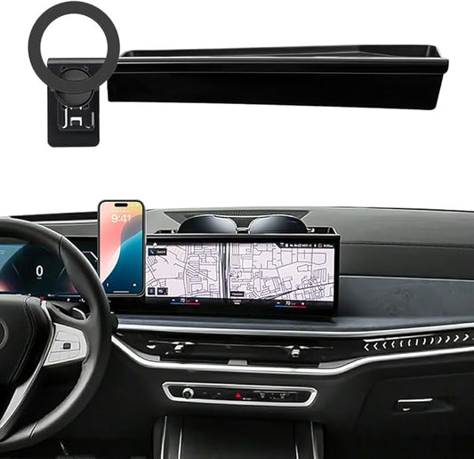 Car Phone Holder for 2026 2025 2024 BMW X5 X6 /2026 2025 2024 2023 BMW X7 14.9-inch Screen, 360° Rotation Cell Phone Mount Compatible with MagSafe