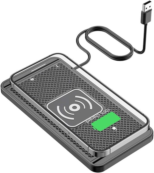 Car Charger for Toyota Tacoma 2000-2025, Non-Slip Dashboard Phone Charger Mat, Type C/USB Fast Car Charging Pad, Car Interior Accessory,1M-USB