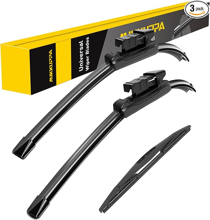 MIKKUPPA 26"+16"+12" Windshield Wipers Blades Replacement for 2017-2022 Impreza, 2018-2022 Crosstrek, Top Lock Front & Rear All Season Wiper Blades Set(Pack of 3)