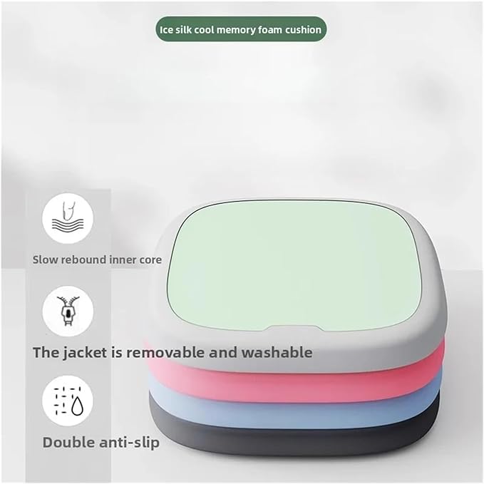 Memory Foam Car Seat Cushions with Lumbar Support - Cool and Breathable Comfort for Car and Office Use(C,35x35cm)