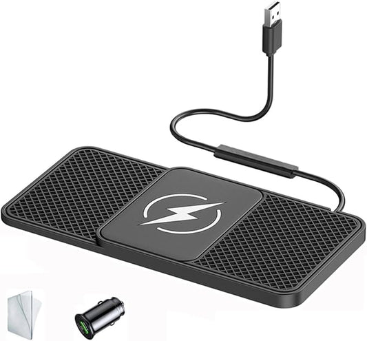 Car Wireless Phone Charger for BMW 7er 740Li 750i 750Li 745e 745Le, Non-Slip Fast Inductive Chargers Charging Pad Type-C Fastcharger Auto Electronic Accessories,B 30cm Cable USB Plug-Normal