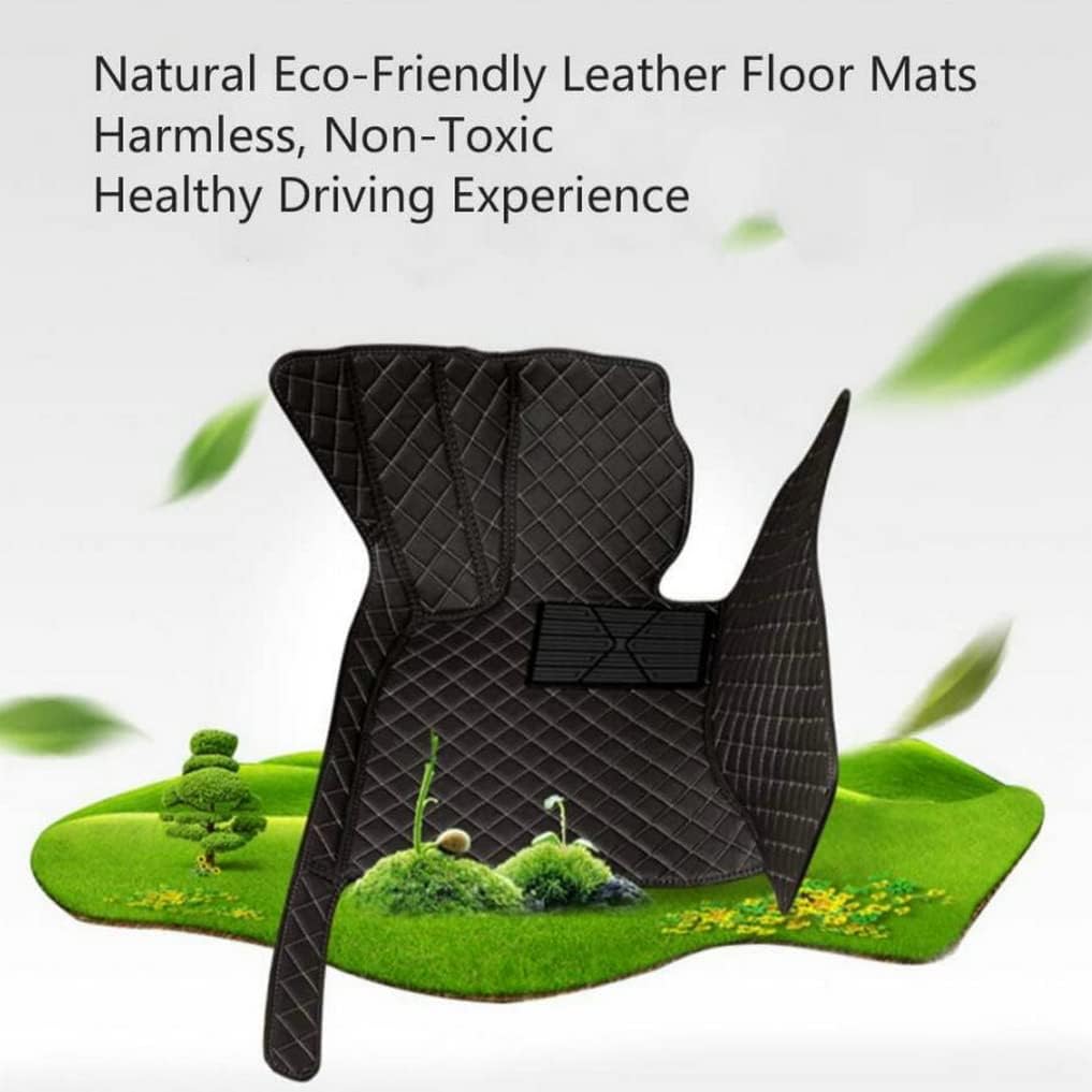 Custom All-Weather Protection Leather Car Floor Mats for Cars Sedan SUV Sports Car Waterproof Floor Mat (Gray)